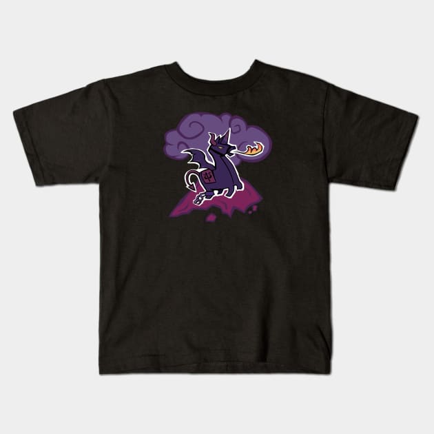 Dark Llama Kids T-Shirt by vheeta91